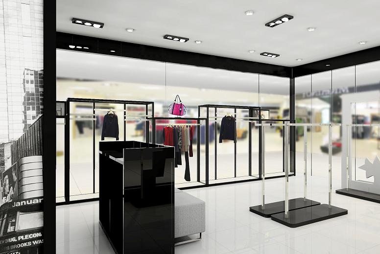 女装展柜效果图