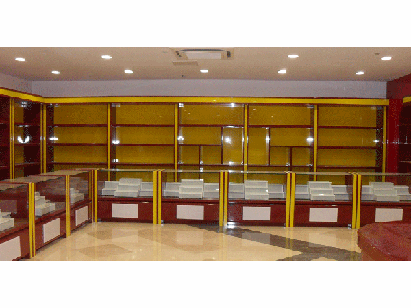 烟酒茶展柜效果图