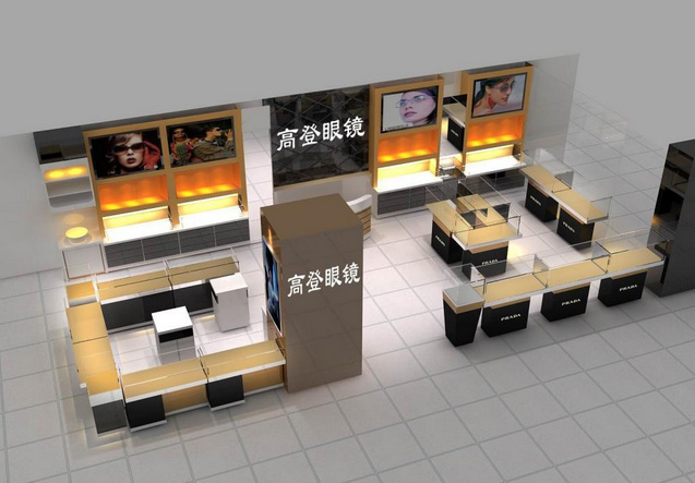 眼镜柜效果图