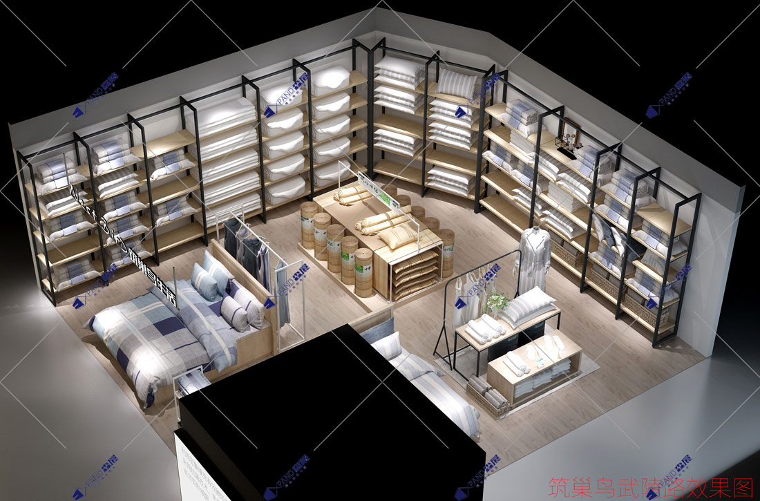 床上用品展柜